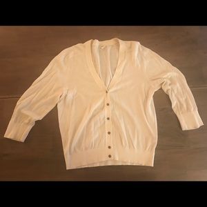 JCrew Button Up Cardigan 3/4 Sleeves Sz M